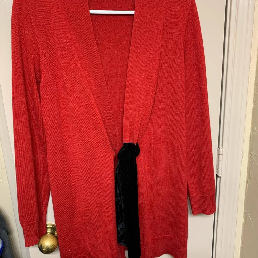 Red Talbots Cardigan